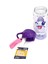 Mor Indıgo Tritan Desenli Pipetli Matara 500 Ml, Şık ve Dayanıklı Içecek Kabı 3