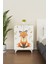 Foxie 2 Raflı Çocuk Odası Dolabı Çok Amaçlı Baskılı Oyuncak Dolabı 3