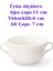 Çift Kulplu Beyaz Porselen Çorba Kasesi 11 Cm, Şık ve Kullanışlı Tasarım 1