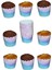 Renkli Muffin Kek Kalıbı, Doğum Günü Partisi, 25'li, Kek ve Cupcake Kapsülü 1