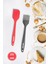Spatula ve Fırça Seti, Isıya Dayanıklı Yanmaz Yapışmaz Silikon Spatula ve Yumurta Fırçası Set Renkli 1