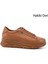 Kadın Bağcıklı Dolgu Taban Hakiki Deri Sneaker 1