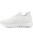 Kadın Beyaz Triko Taşlı Memory Foam Tabanlıklı Comfort Sneaker 3