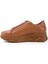 Kadın Bağcıklı Dolgu Taban Hakiki Deri Sneaker 3