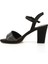 Kadın Siyah Bilekten Bağlı Platform Topuklu Sandalet 4