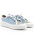 Kadın Mavi Kot Triko Taşlı Comfort Dolgu Taban Sneaker 2