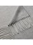Gri Püsküllü Meridyen Battaniye ve Koltuk Örtüsü 120X160 cm 3