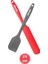 2’li Pasta Spatula Seti, Silikon Yanmaz Yapışmaz Spatula ve Çikolata Krema Reçel Sıvama Bıçağı Seti 2
