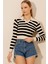 Polo Yaka Çizgili Kaşkorse Bluz 3