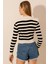 Polo Yaka Çizgili Kaşkorse Bluz 5