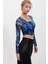 Kare Yaka Tül Crop Bluz 3