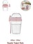 Pembe Taşınabilir Yoğurt Kabı, 600 ml + 200 ml Saklama Haznesi, Pratik ve Şık 1