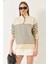 Kadın Kolu Düğmeli Patlı Triko Kazak 1