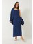 Kadın Dokulu Ince Askılı Elbise Oversize Gömlek 'li Takım 3