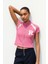 Raglan Kollu R Nakışlı Fermuarlı Crop Bluz 1