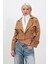 Oversize Geniş Kesim Pamuklu Crop Trençkot 2