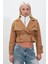 Oversize Geniş Kesim Pamuklu Crop Trençkot 3