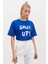Bisiklet Yaka Oversize Shut-Up Baskılı T-Shırt 2