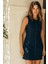 Sıfır Kollu Mini Jean Elbise 1