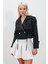 Oversize Geniş Kesim Pamuklu Crop Trençkot 2