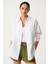 Oversize Basic Düğmeli Müslin Gömlek 1