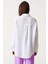 Oversize Basic Düğmeli Müslin Gömlek 3
