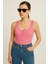 Düğme Detaylı Ribana Crop Atlet 2