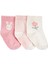 Kız Bebek Desenli 3lü Çorap 1