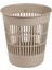 Şık Bej Yuvarlak Çöp Sepeti 8,5 Lt - Modern Tasarım 1
