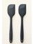 Şık Siyah Yassı Silikon Spatula, Mutfağınıza Modern Dokunuş 3