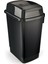 Siyah 27 Litre Çift Taraf Itme Kapaklı Banyo Atık Kutusu 1