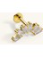 6 Baget Kesim Taşlı Piercing 3