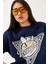 Kadın Üç Iplik Şardonlu Baskılı Sweatshirt 1