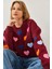 Kadın Kalp Nakışlı Üç Iplik Şardonlu Sweatshirt 3