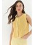 Kadın Bisiklet Yaka Gold Düğme Detaylı Sıfır Kollu Örgü Yelek Ty 1