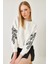Kadın Kolları Nakış Desenli Sweatshirt 1