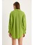 Kadın Düşük Omuz Oversize Basic Bürümcük Gömlek 7
