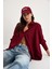Kadın Düşük Omuz Oversize Basic Bürümcük Gömlek 3