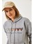 Kadın Üç Iplik Şardonlu Renkli Kalp Baskılı Kapşonlu Sweatshirt Mbhs 1