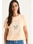 Kadın Teddy Kurdele Detaylı Taşlı T-Shirt 2