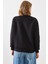 Kadın Üç Iplik Şardonlu Yuvarlak Yaka Pati Baskılı Sweatshirt Mbhs 3