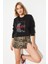 Kadın Leopar Baskılı Sweatshirt 2