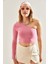 Kadın Uzun Tek Omuz Crop Bluz 2