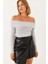 Kadın Madonna Yaka Kaşkorse Bluz 1