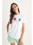 Kadın Love Aksesuarlı Normal Kalıp Pamuklu T-Shirt 5