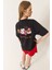 Kadın Baskılı Pamuklu Oversize Örme T-Shirt 1