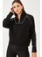 Kadın Yarım Fermuarlı Oversize Sweatshirt Mb- 2
