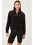 Kadın Yarım Fermuarlı Oversize Sweatshirt Mb- 4