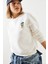 Kadın Nakışlı Iplik Sweatshirt 2