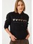 Kadın Üç Iplik Şardonlu Renkli Kalp Baskılı Kapşonlu Sweatshirt Mbhs 1